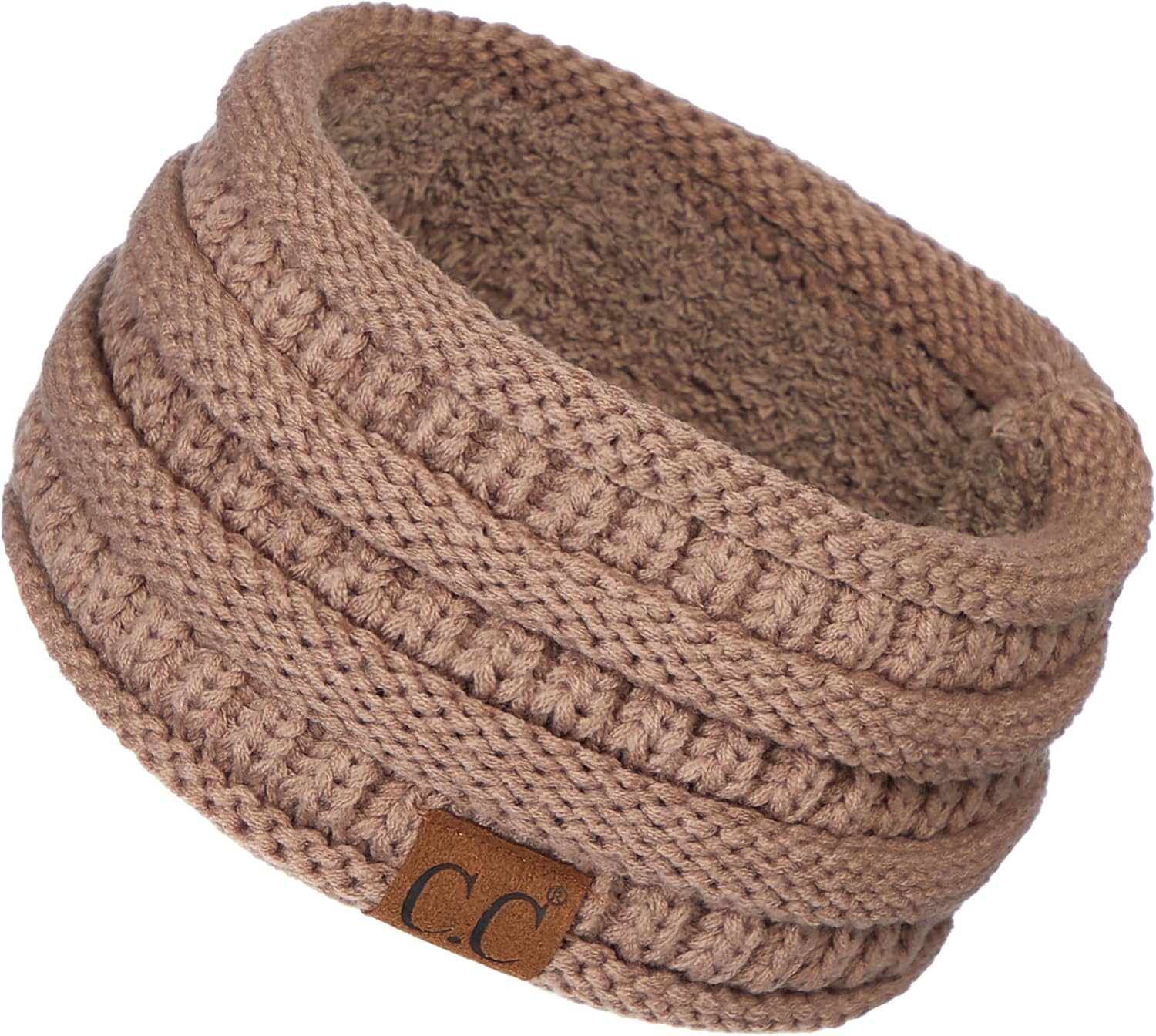 C.C Winter Fuzzy Fleece Lined Thick Knitted Diagonal...