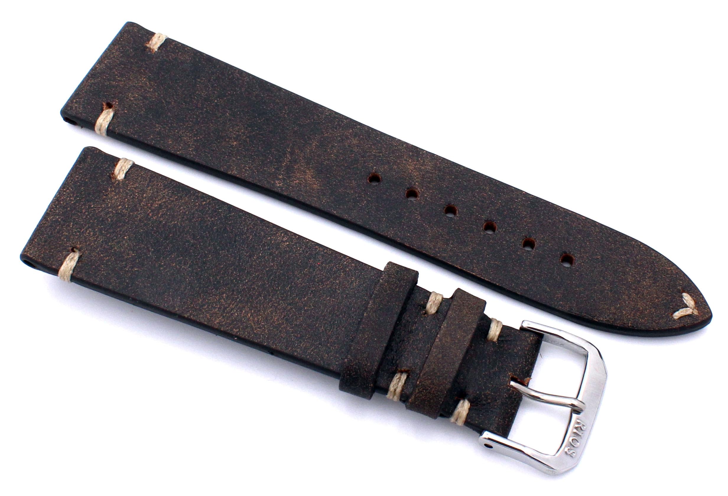 RIOS1931 Sagittarius Vintage Rindsleder-Uhrenarmband