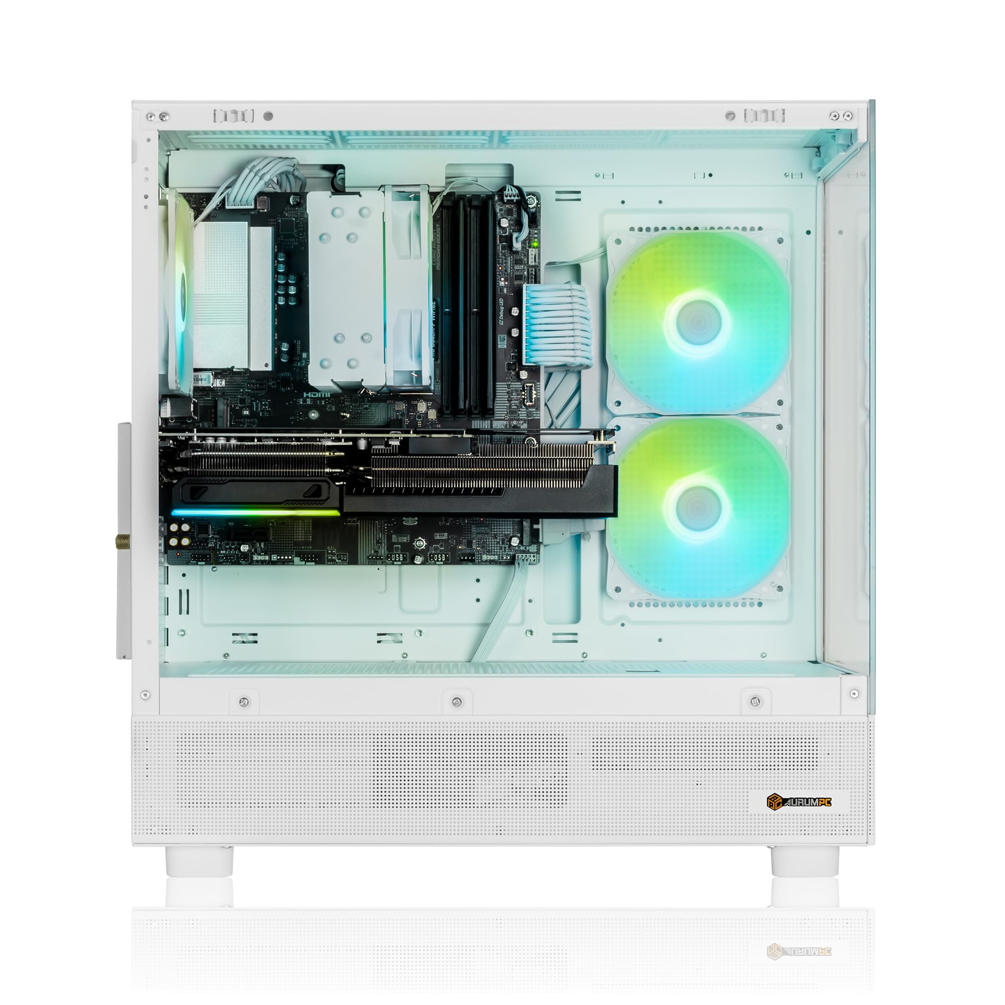 Aurum Snow PC Gaming Ryzen 5 5700X • GeForce RTX5070 12GB • 32GB DDR4 • 1000GB M.2 SSD • Windows 11 • WiFi • pc da gaming