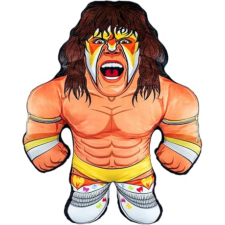 WWE Bleacher Buddy Ultimate Warrior - 24-inch Stuffed Plush WWE Superstar Toy