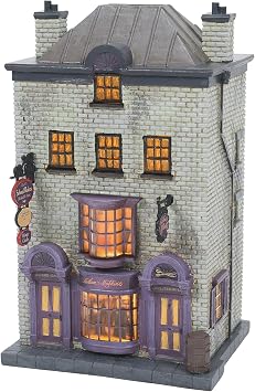 Department 56 Harry Potter Village Madam Malkins Robes and Gowns Shop Lit Building, 7.7 Inch, Multicolor