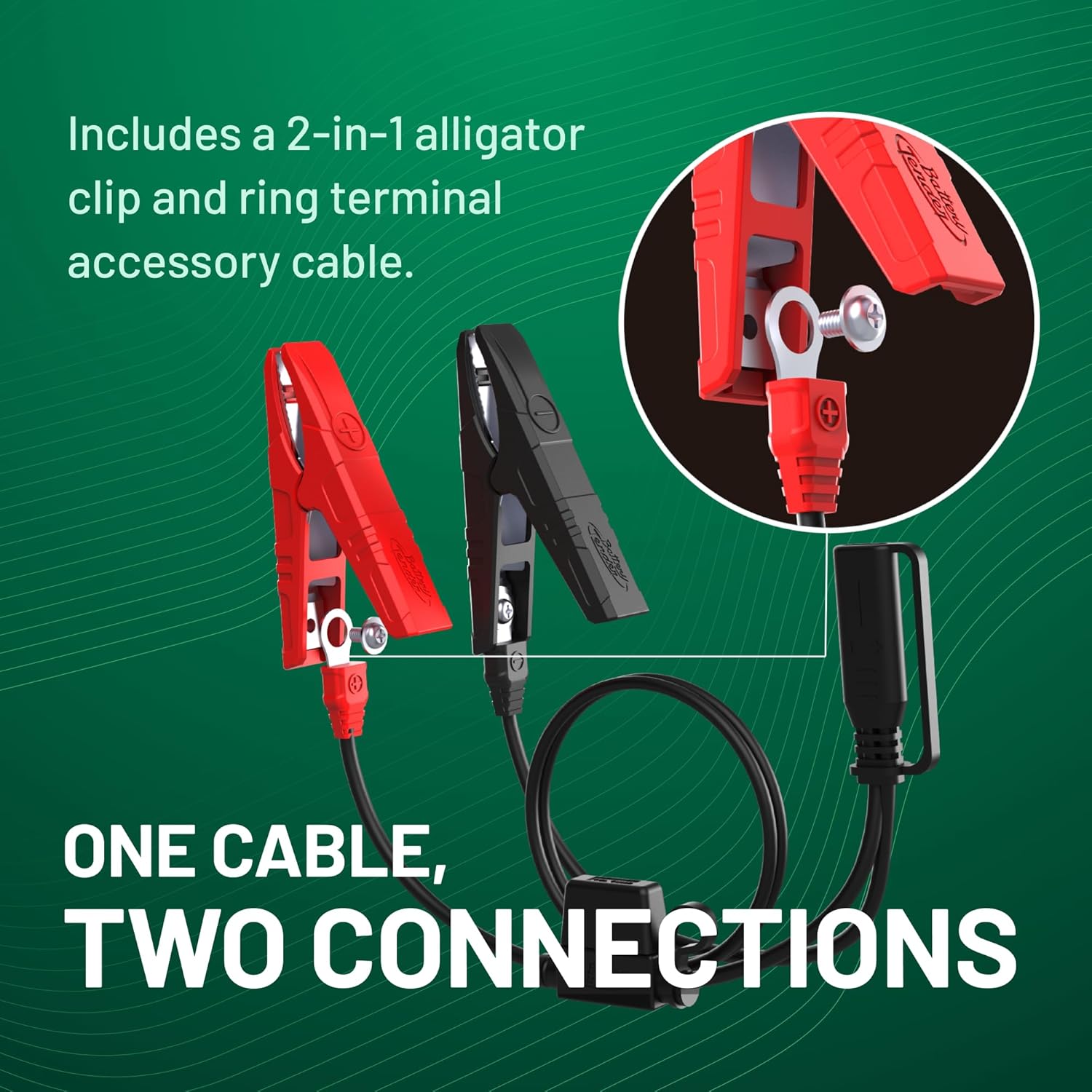 Battery Tender Plus 12V 1.25 AMP Car & Motorcycle Battery Charger and Maintainer, Float Charge for Automotive, and ATVs - Smarter Than a Trickle Charger