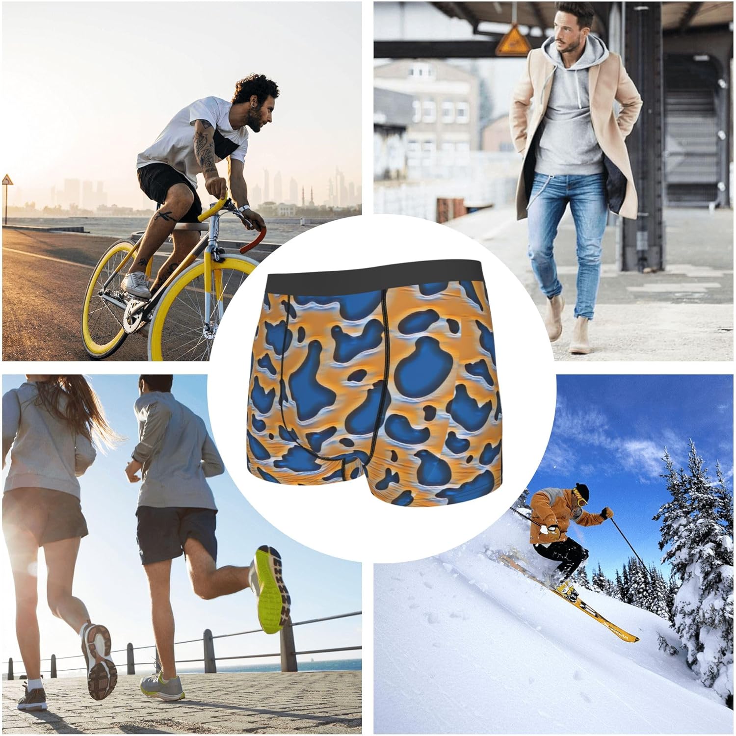 Custom Men Boxer Briefs with Photo Image Logo Name Personalized Underwear for Men Boyfriend Husband - Image 5