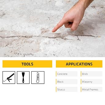 SIKA - Sealant - Sikaflex Concrete Fix - Limestone - Elastic sealant for Cracks and Joints - Paintable Polyurethane - 10.1 fl oz