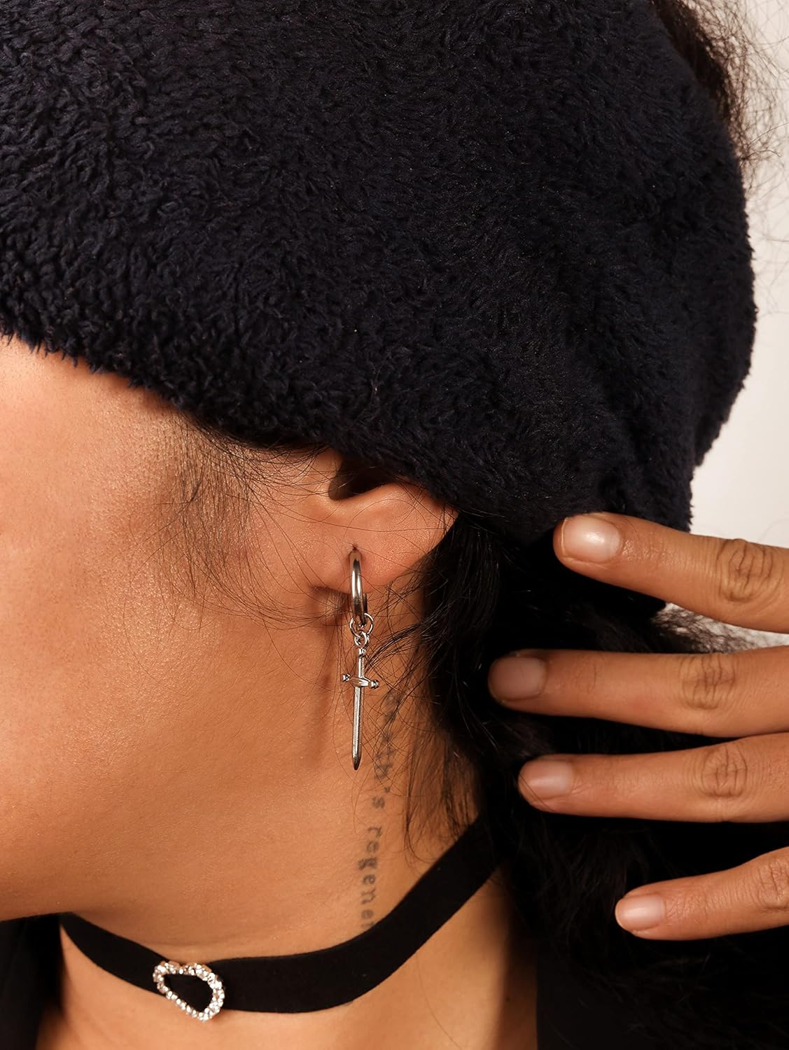 Sacina Gothic Sword Earrings, Dagger Knife Earrings, Halloween Earrings, Christmas New Year Jewelry Gift For Women - Image 2