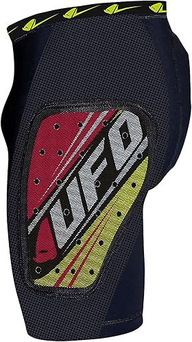 Miniatura 13 de UFO Plast Made in Italy - Pantalones cortos acolchados de plástico para snowboard, esquí, patinaje Blanco con rojo Modelo: Sk09125