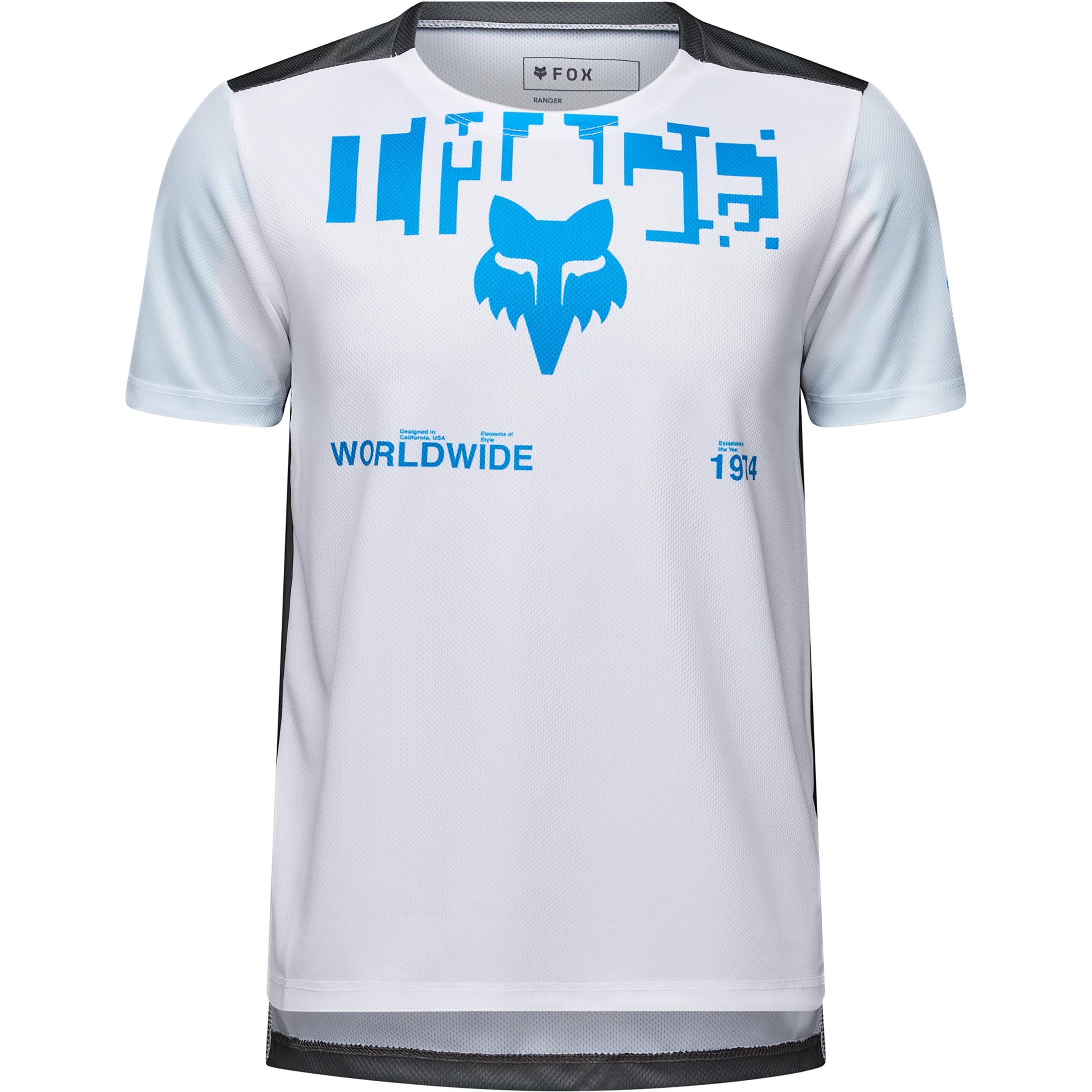 Cycling Jersey Fox Junior Ranger DIGI Image White YS