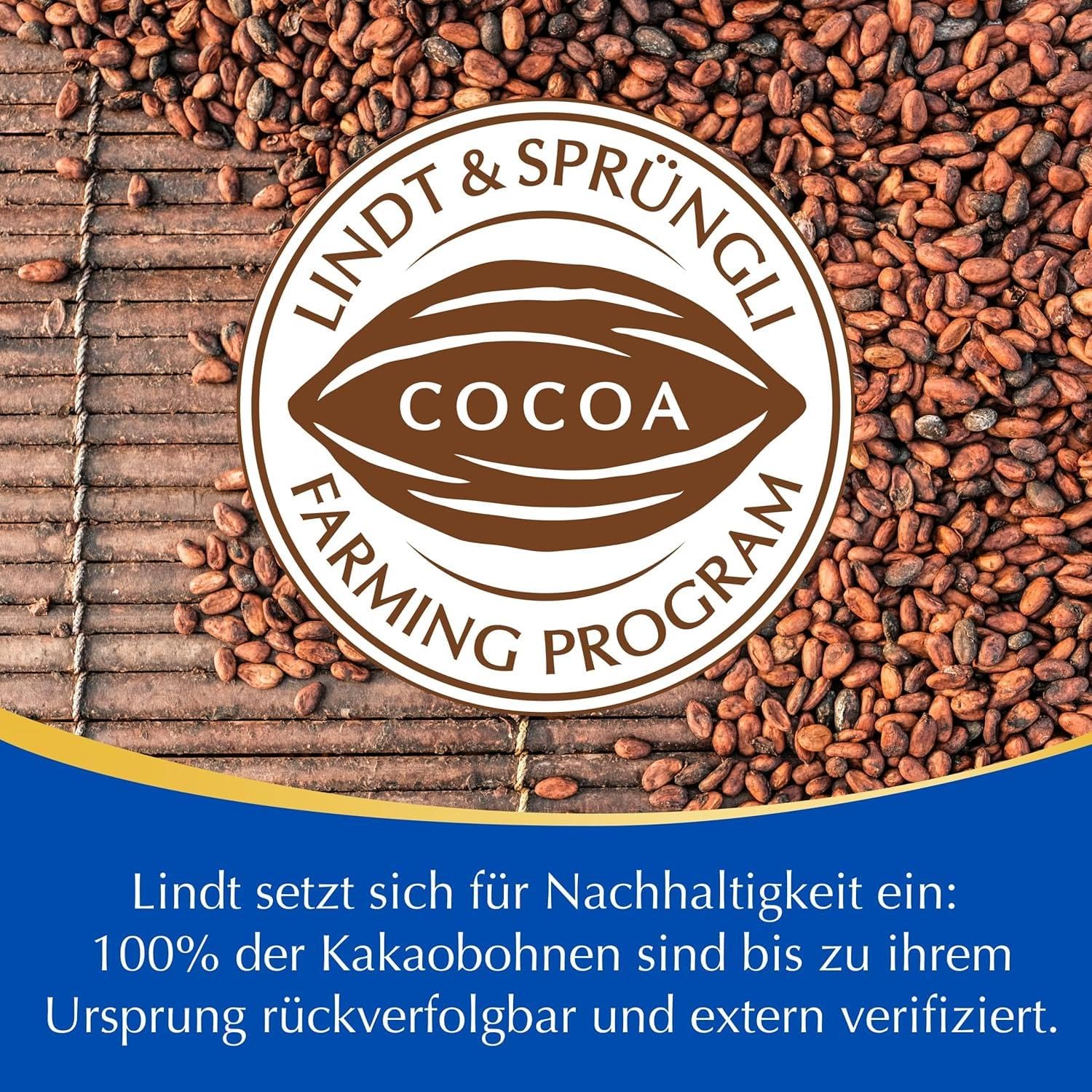 Lindt LINDOR Schokoladen Kugeln Milchcrème | 1 kg Beutel, wiederverschließbar l ca. 80 Milch-Schokolade mit Milchcrème-Füllung | Großpackung, Pralinen-Geschenk, Schokoladengeschenk