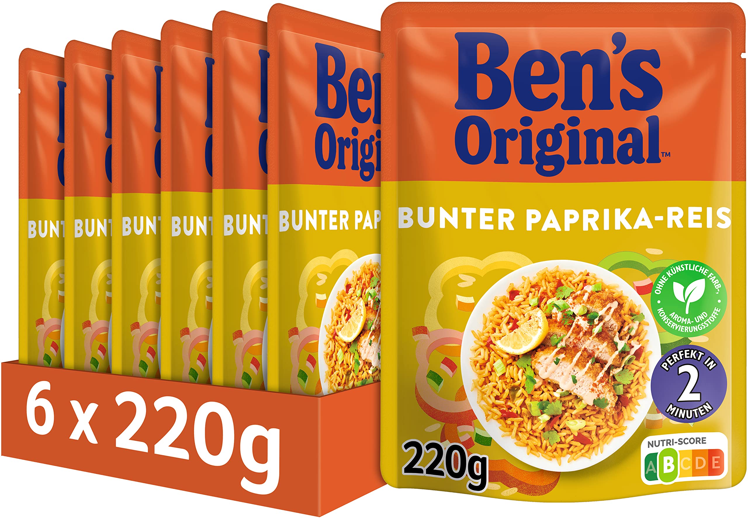 BEN'S ORIGINAL™ Express Reis Bunter Paprika 6 x 220g