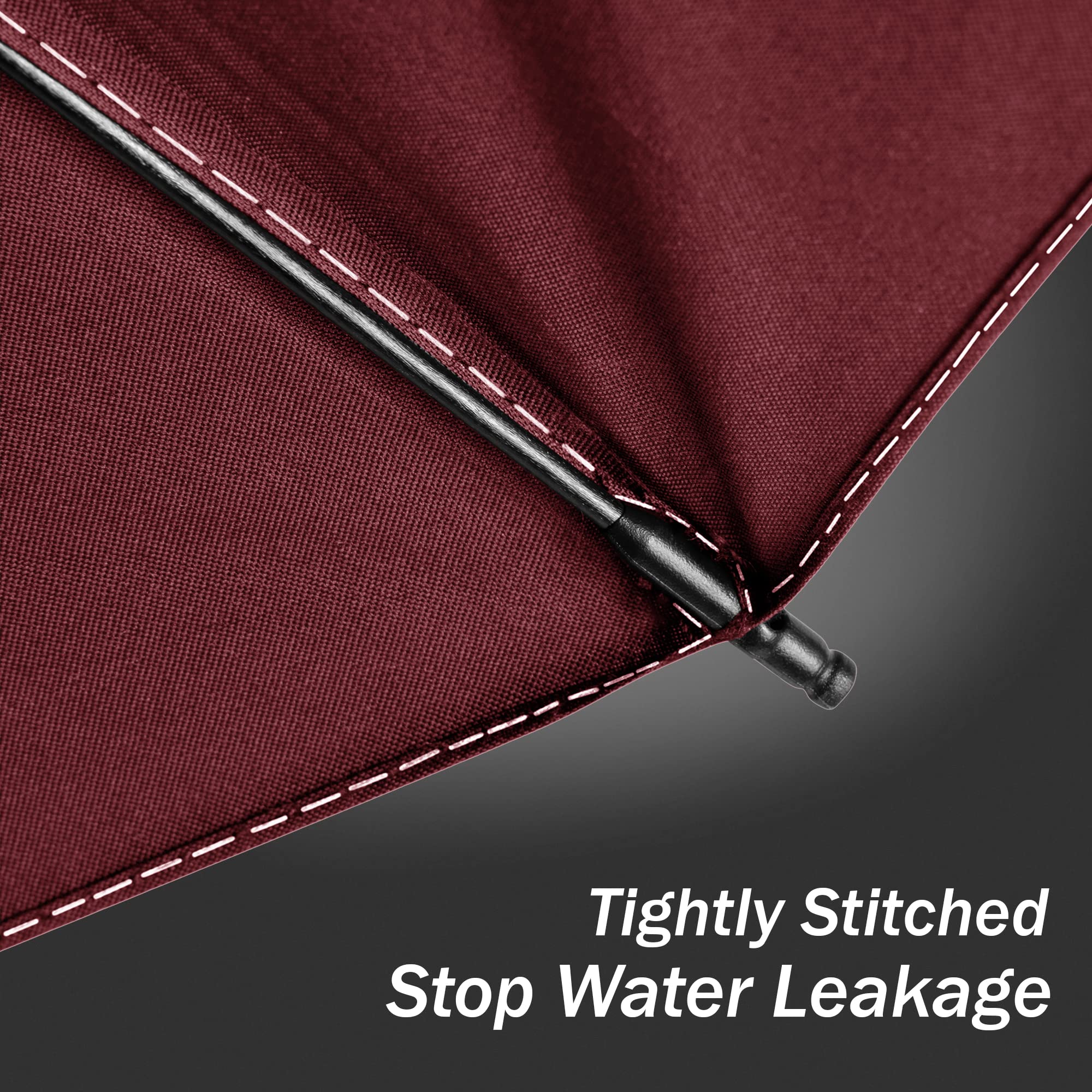 Ombrello pieghevole compatto anti-tempesta - Ombrello antivento automatico rosso per uomo, rivestimento in Tessuto 210T, ombrello inverso da 105 cm, ombrello da pioggia grande 10 ossa Regali di Natale