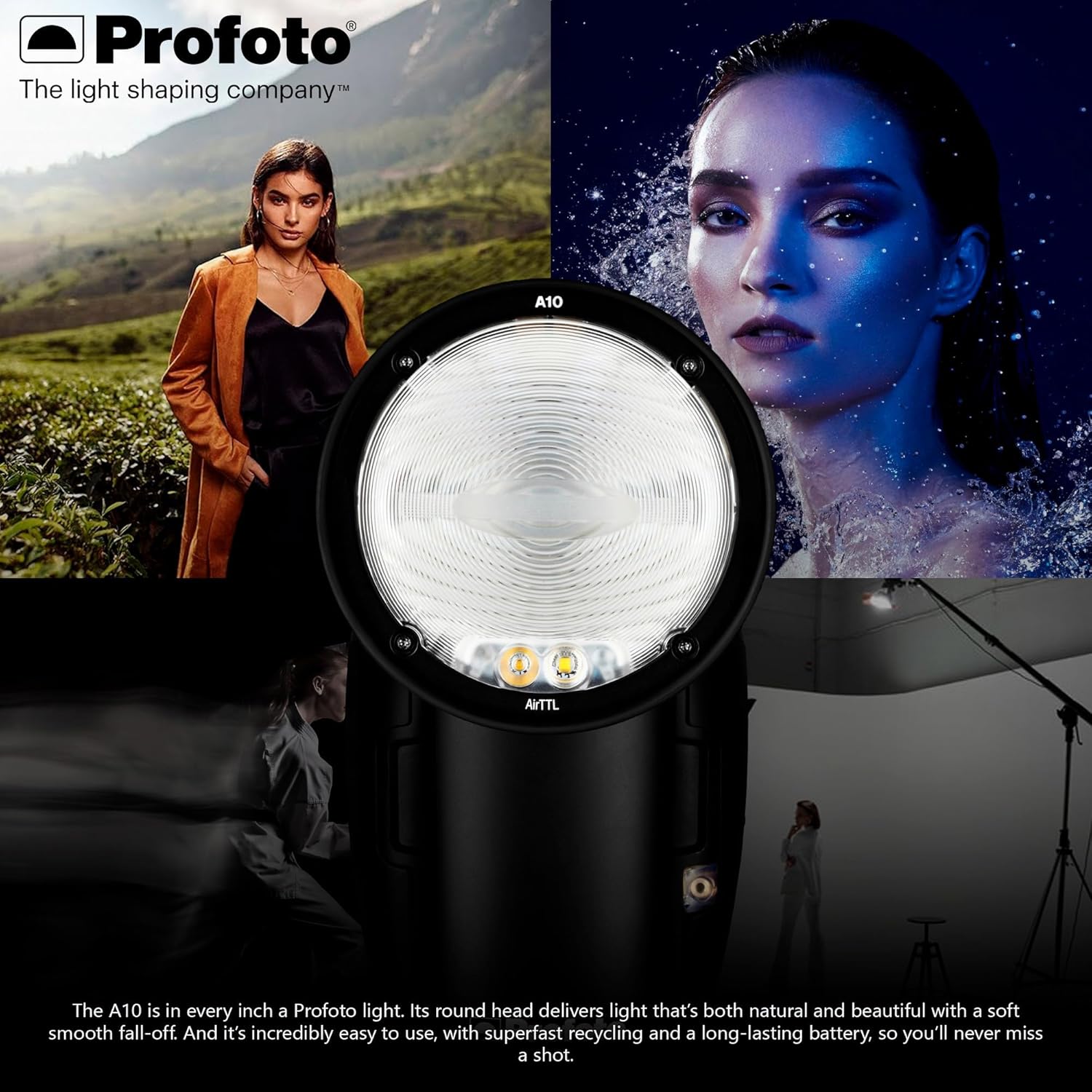 Profoto A10 On-Camera Flash Light for Sony Bundle with Profoto Connect-The Button-Free Trigger for Sony (2 Items)