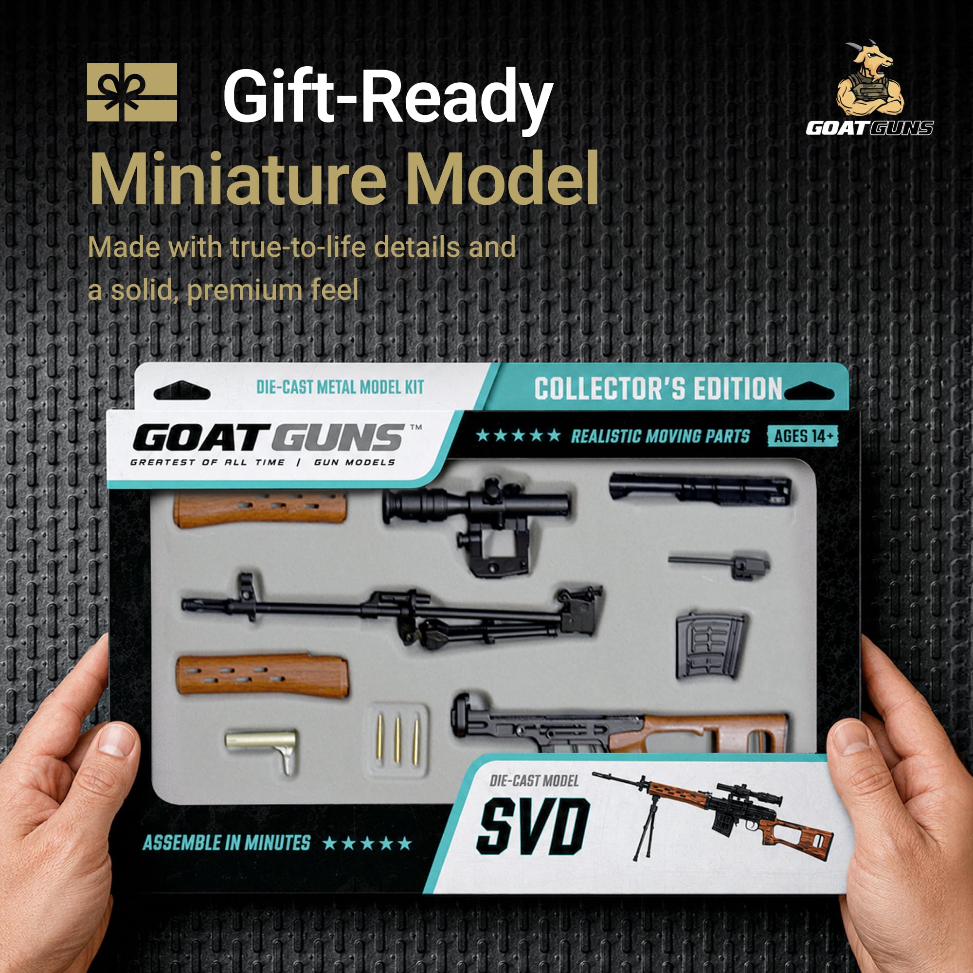 Amazon.co.jp: GOAT GUNS SVD Dragunovモデル - 1:4スケール ダイ