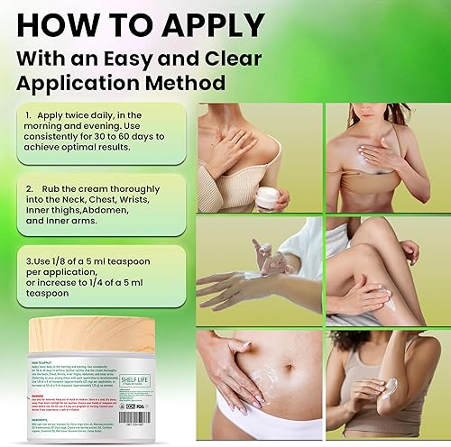 Miniatura 3 de Crema de ñame salvaje, 2 onzas, crema orgánica de raíz de ñame silvestre, equilibrio hormonal, apoyo a la perimenopausia y alivio de la menopausia,