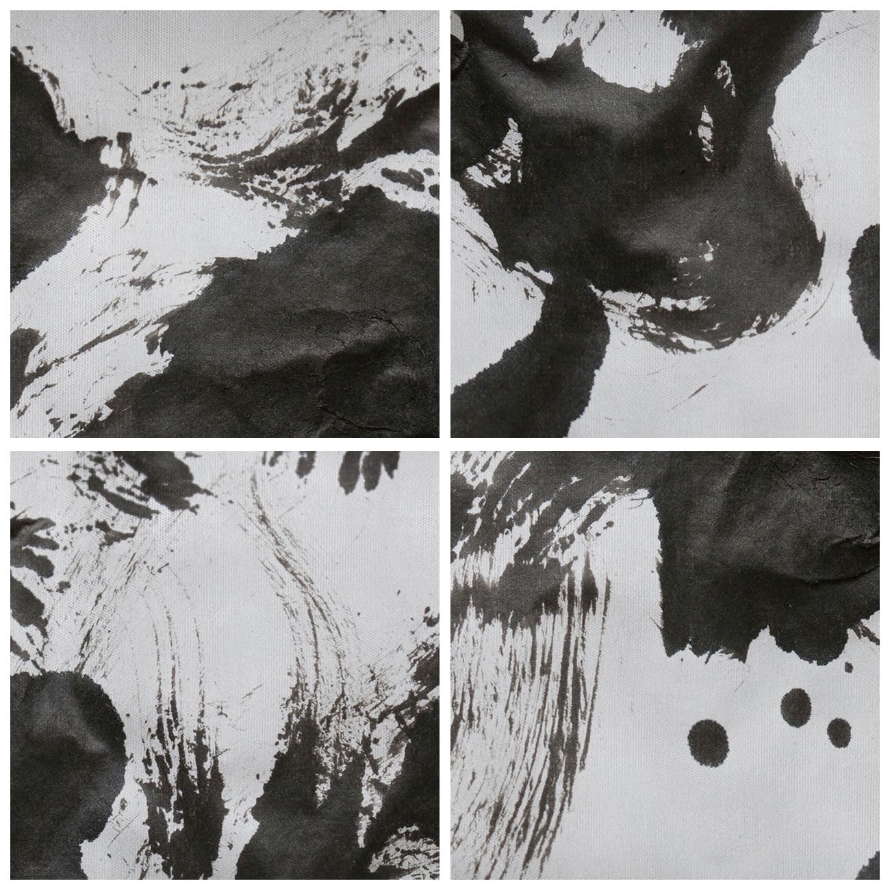 ARTTOR Bilder auf Leinwand 160x50cm Wandbild Abstrakt Schwarz-Weiß - 5426