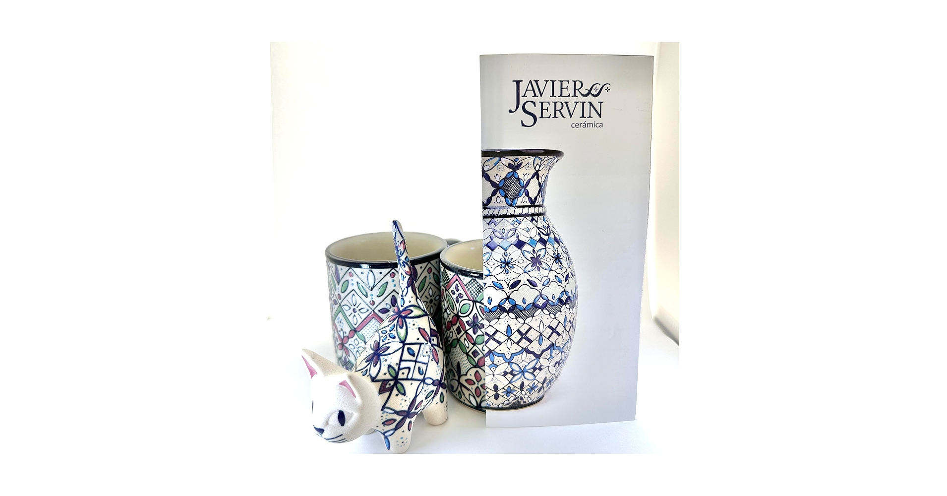 Amazon.co.jp: メキシコ セルビン焼き ネコ 付き ペア マグカップ 大