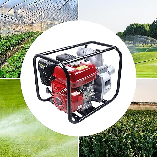 Miniatura 4 de Bomba de agua de gasolina de 7.5 HP 3600rpm, bomba de basura semialimentada a gas, bomba de agua de alta presión, bomba de agua de transferencia