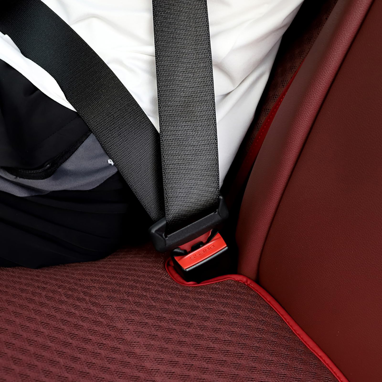 KUNGKIC Per BMW Serie 3 BMW G20 2019 – 2022, copertura per sedile posteriore in rete, traspirante, per il raffreddamento del sedile posteriore, per tutta la stagione, accessori interni, 1 pezzo, rosso