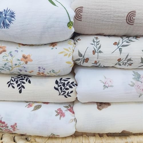 Miniatura 7 de insular Manta de muselina de algodón para bebé con borla, manta bohemia bohemia de muselina para envolver con flecos, manta de decoración de