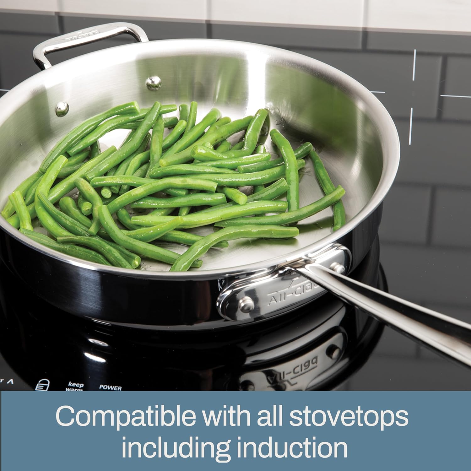 All-Clad D5 Brushed 10-Piece 5-Ply Stainless Steel Cookware Set with Frying Pans, Pots, and Pans - Induction and Oven Broiler Safe up to 600°F, Silver 4 All-Clad D5 Brushed 10-Piece 5-Ply Stainless Steel Cookware Set with Frying Pans, Pots, and Pans - Induction and Oven Broiler Safe up to 600°F, Silver - Image 4