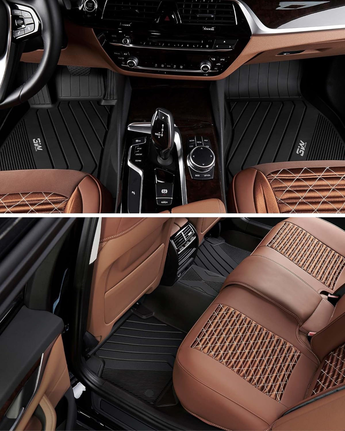 3W Floor Mats & Cargo Liner Fit for BMW 5 Series G30 2017-2023 All Weather TPE Floor Liner Custom Fit for BMW G30 5 Series 520i 530i 535i 540i 540d 550i Full Set Car Accessories (Not for GT & 530e) - Image 9