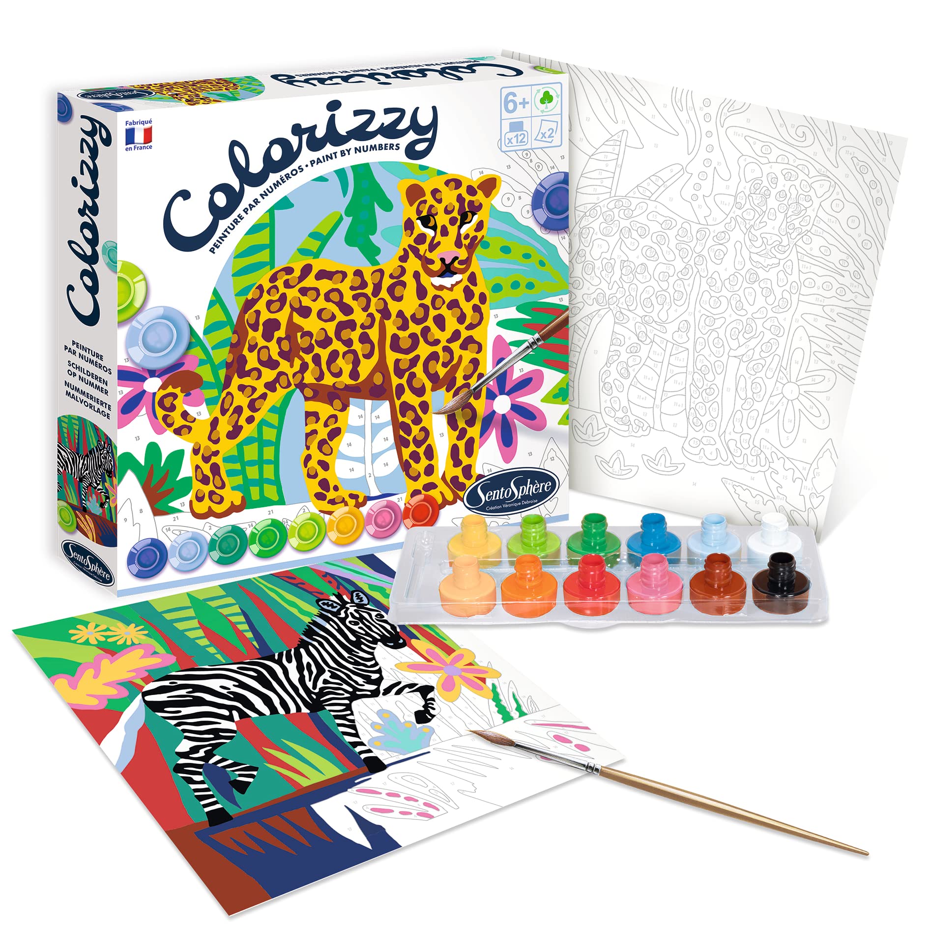 Image secondaire de Kit de Peinture par Numéros Multicolore pour Jeunes Artistes