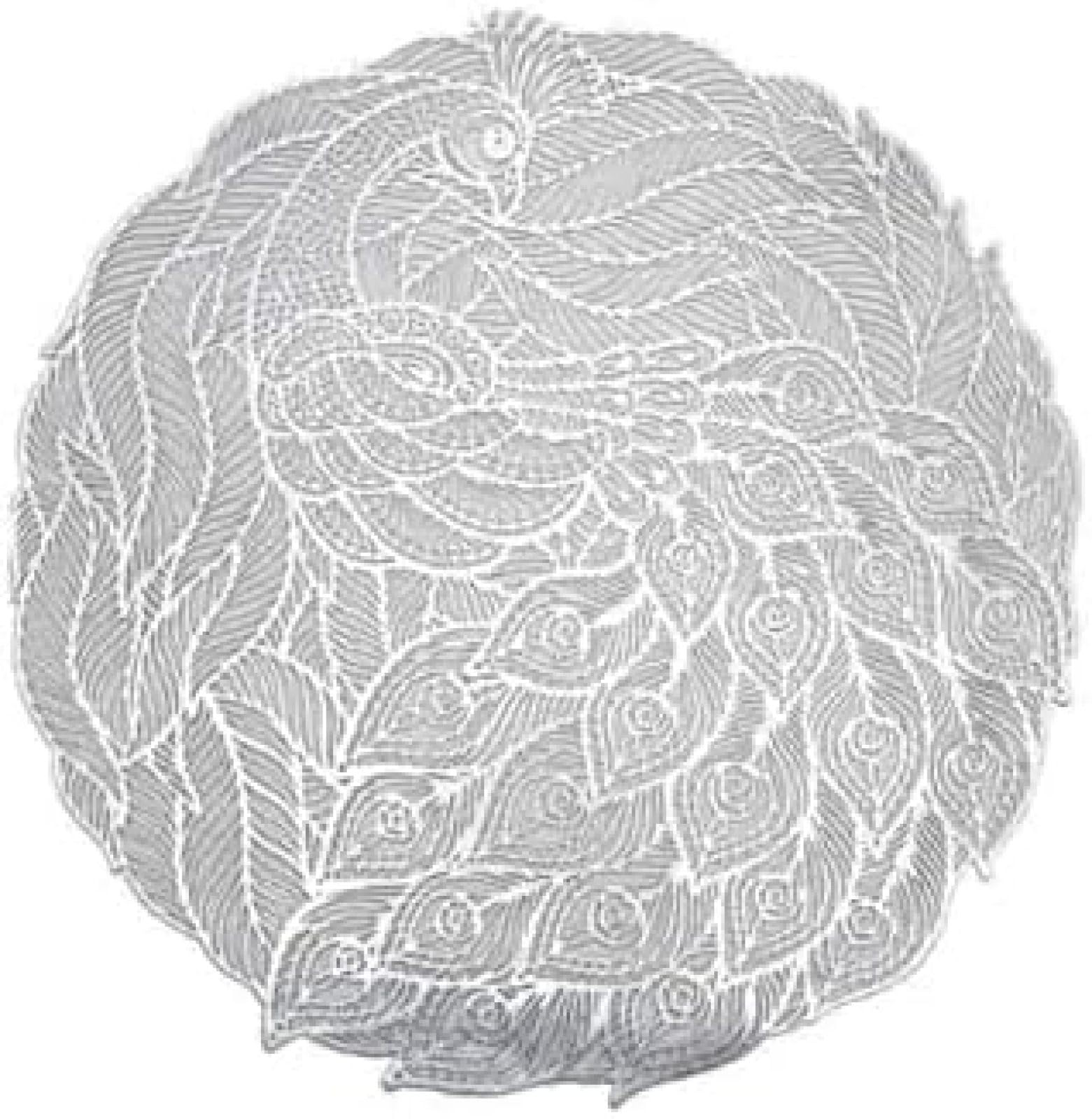 Set de table rond PVC lavable pour protéger votre nappe des plats chauds et taches de fête