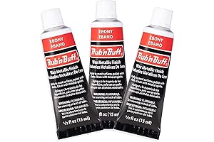 AMACO Rub n Buff Ebony Wax Metallic Finish - 3 Rub n...