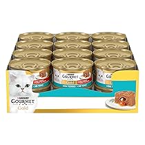 GOURMET Gold Cuore Morbido Cibo Umido per Gatti Adulti con Tonno 24 Lattine da 85g