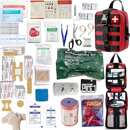 Kit universal de primeros auxilios IFAK para trauma, bolsas Molle, kit de supervivencia de emergencia adecuado para el hogar, automóvil, viajes,