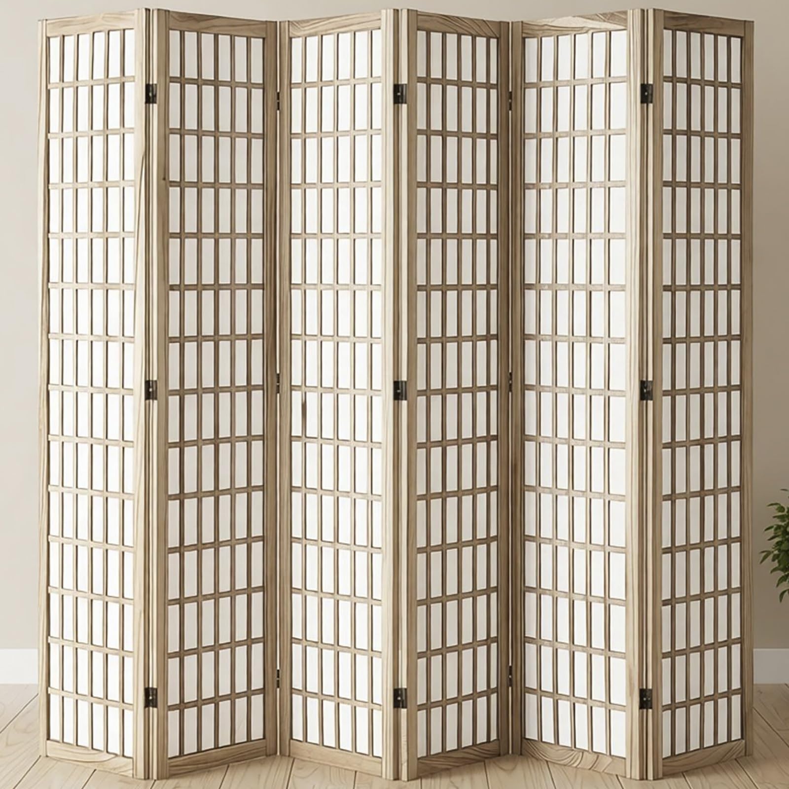 Paravent intérieur 6 panneaux pour cloisonner une chambre sans travaux
