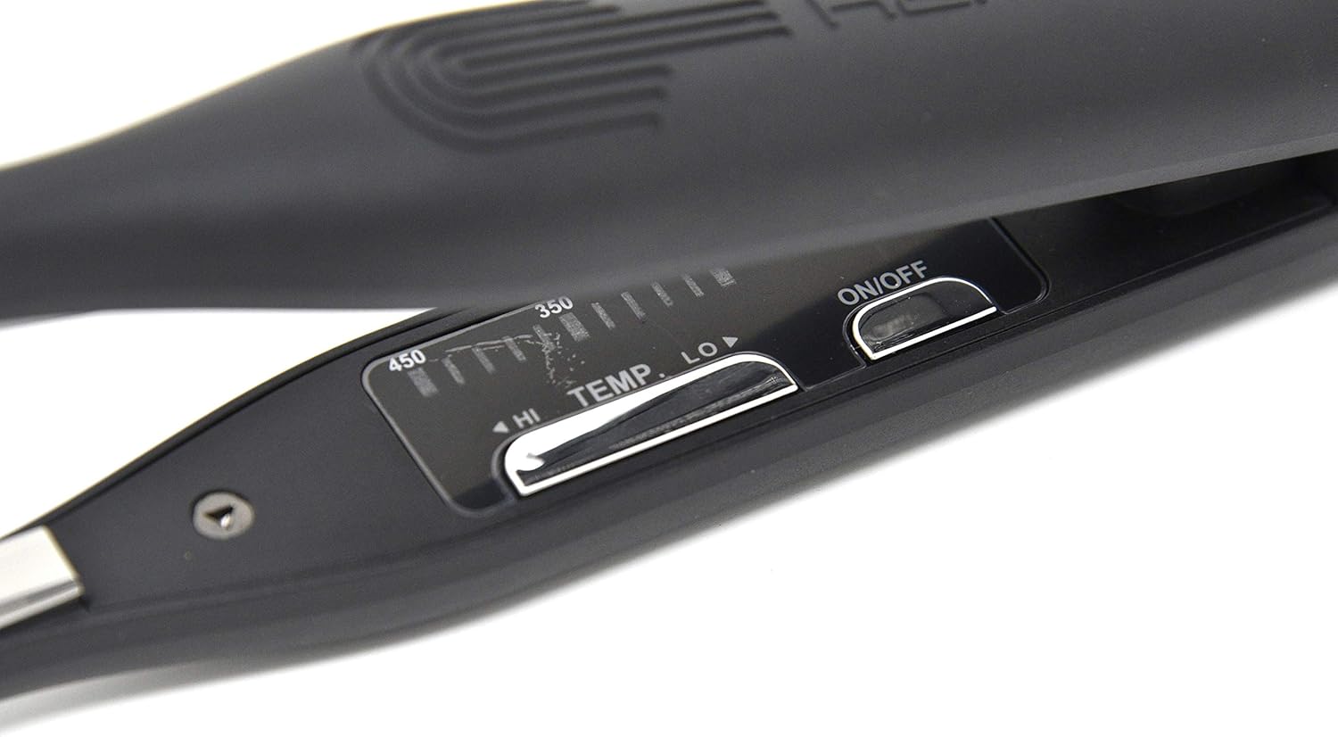 H2Pro Mikro Features Black Diamond Nano Hi-Tech Flat Iron Titanium 7/10 Inch