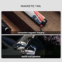 Vista 5 de OLIGHT Arkfeld Pro - Linterna plana recargable EDC con haz verde, combo UV y LED blanco, 1300 lúmenes, luces de bolsillo portátiles, triple fuente