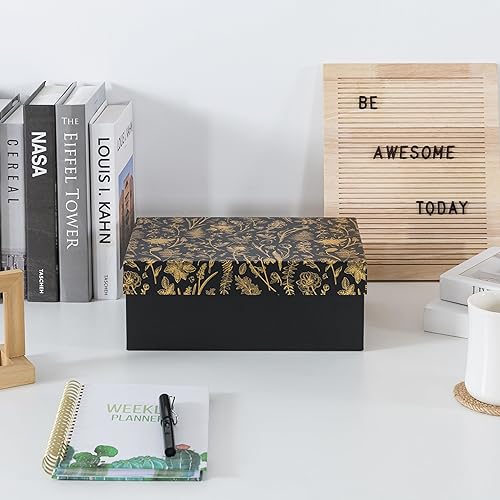 Miniatura 3 de Soul & Lane Caja decorativa de almacenamiento de fotos con tapa, 11.7 x 7.7 x 4.5 pulgadas, caja de memoria para recuerdos, organizador de fotos de