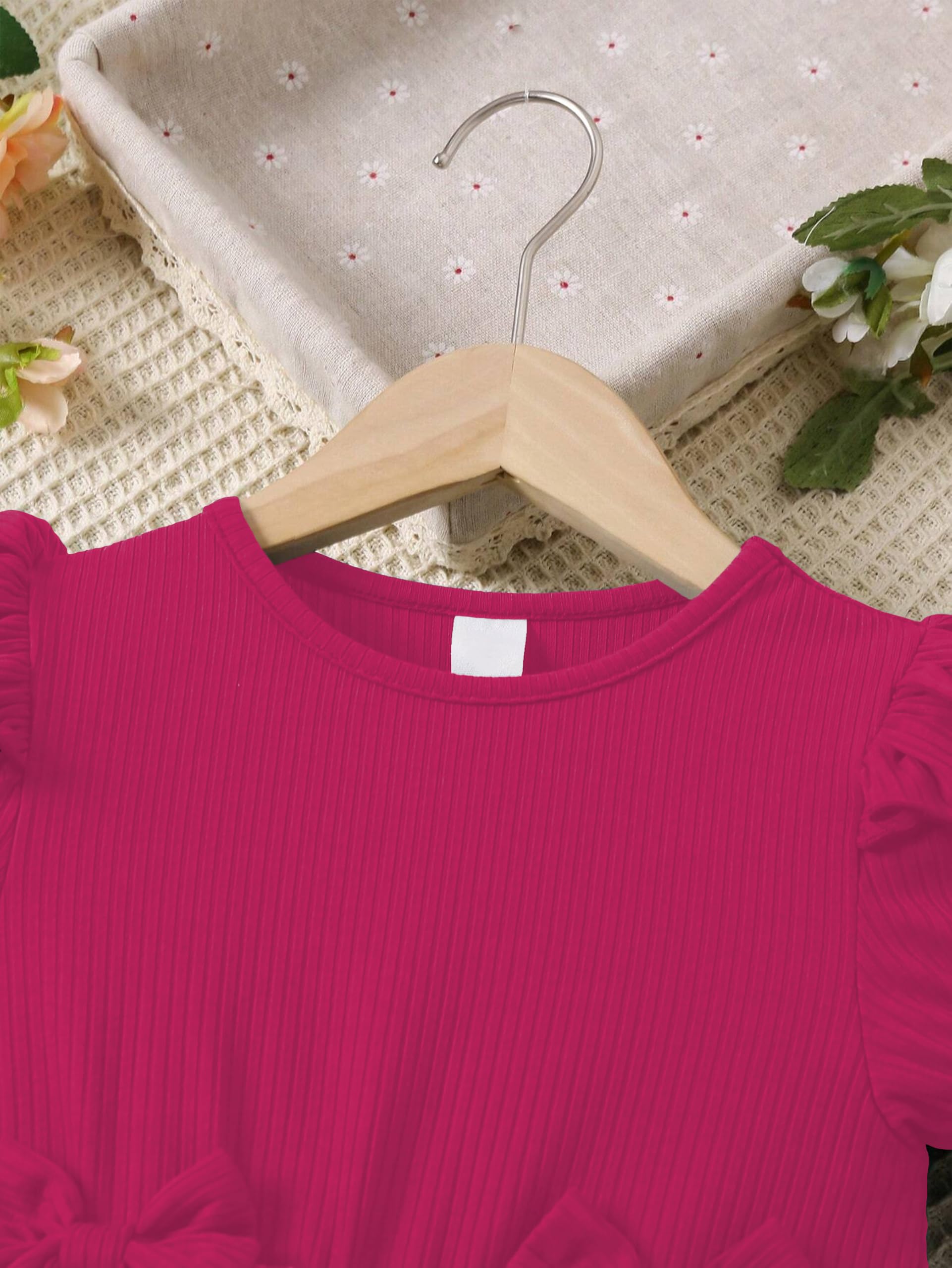 Tagas Vestito da principessa da bambina, abito da bambina, abito di compleanno per bambine, linea ad A, lunghezza al ginocchio