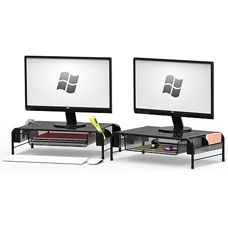 Amazon.com: Zimilar Monitor Stand Riser with Metal Drawer, 3 Height ...