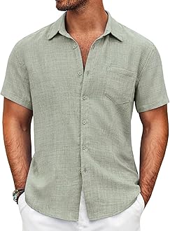 Lymio Men Cotton Regular Fit Shirt || Stylish (Resort-Slub)