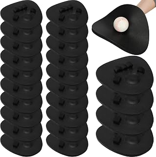 Leyndo Foam Baseball Training Gloves - Infield Fielding Trainer for Quick Hands, Two-Hand Technique & Agility (6 Pairs, Black)