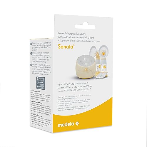 Miniatura 3 de Medela Sonata - Adaptador de corriente de repuesto, cable de alimentación de repuesto para una fácil portabilidad, diseñado para extractor de leche
