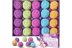 Handmade Natural Rose Flower Bath Bomb Gift for Women