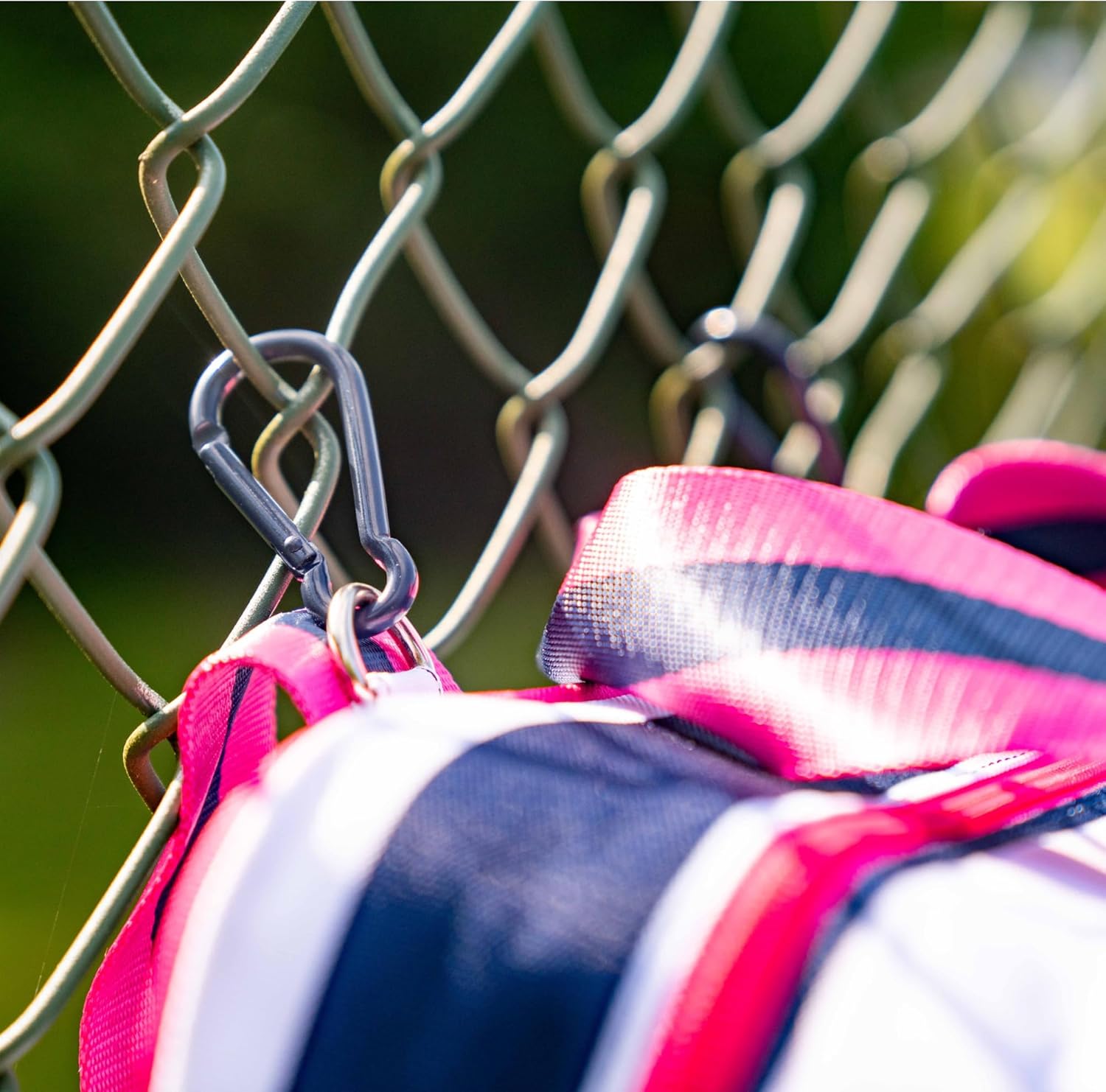 Cute Prepster Pickleball Bag for Women with Fence Hook, Tote with Pockets for Water Bottle, Paddles, Balls, Accessories