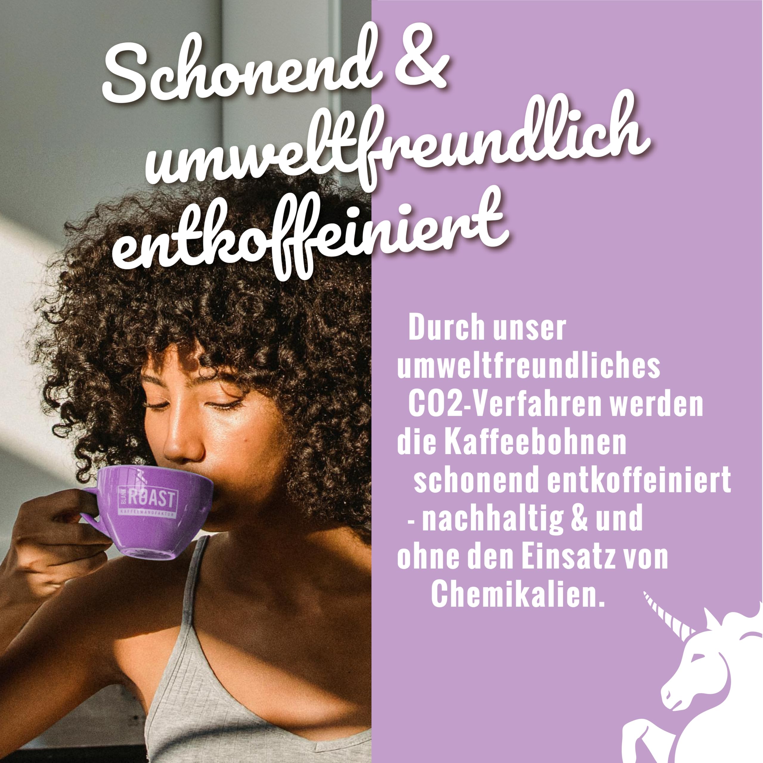 Blank Roast - EINZIG - 1kg (3er Pack) - BIO Kaffeebohnen koffeinfrei - 100% Arabica aus Peru - schonend & umweltfreundlich entkoffeiniert - säurearm mit voller Crema - ideal für jede Zubereitungsart