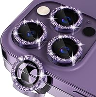 Vista 52 de Misea [3+1] Protector de lente de cámara para iPhone 14 Pro/iPhone 14 Pro Max, protector de pantalla de vidrio templado 9H, protector de pantalla