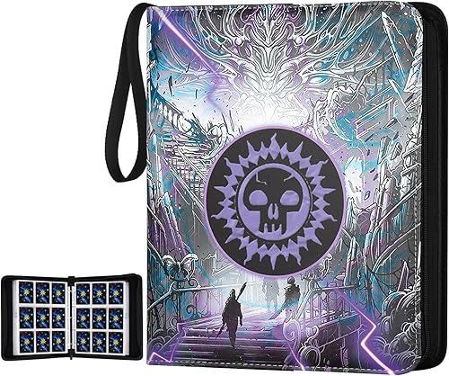 Vista 10 de Carpeta de 4 bolsillos para tarjetas, carpeta de tarjetas de intercambio con cremallera premium, carpeta de colección de tarjetas de 400 bolsillos 4