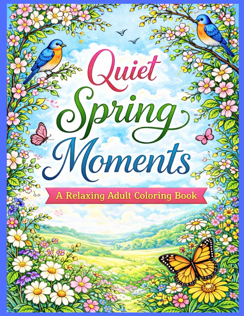 Quiet Spring Moments: A Relaxing Adult Coloring Book