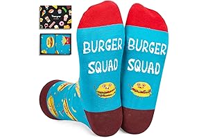 In-N-Out Burger Fanatic Cheeseburger Socks: The Perfect Gift for Burger Enthusiasts