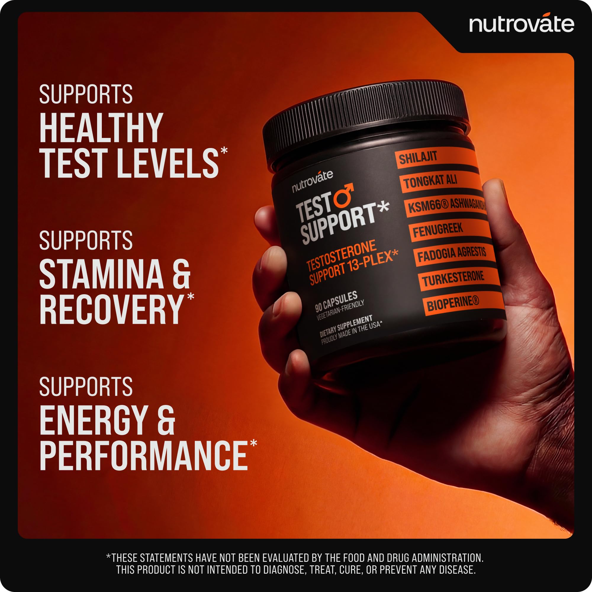 Testosterone Booster for Men with Tongkat Ali, Shilajit, KSM-66 Ashwagandha — Amazon image 6
