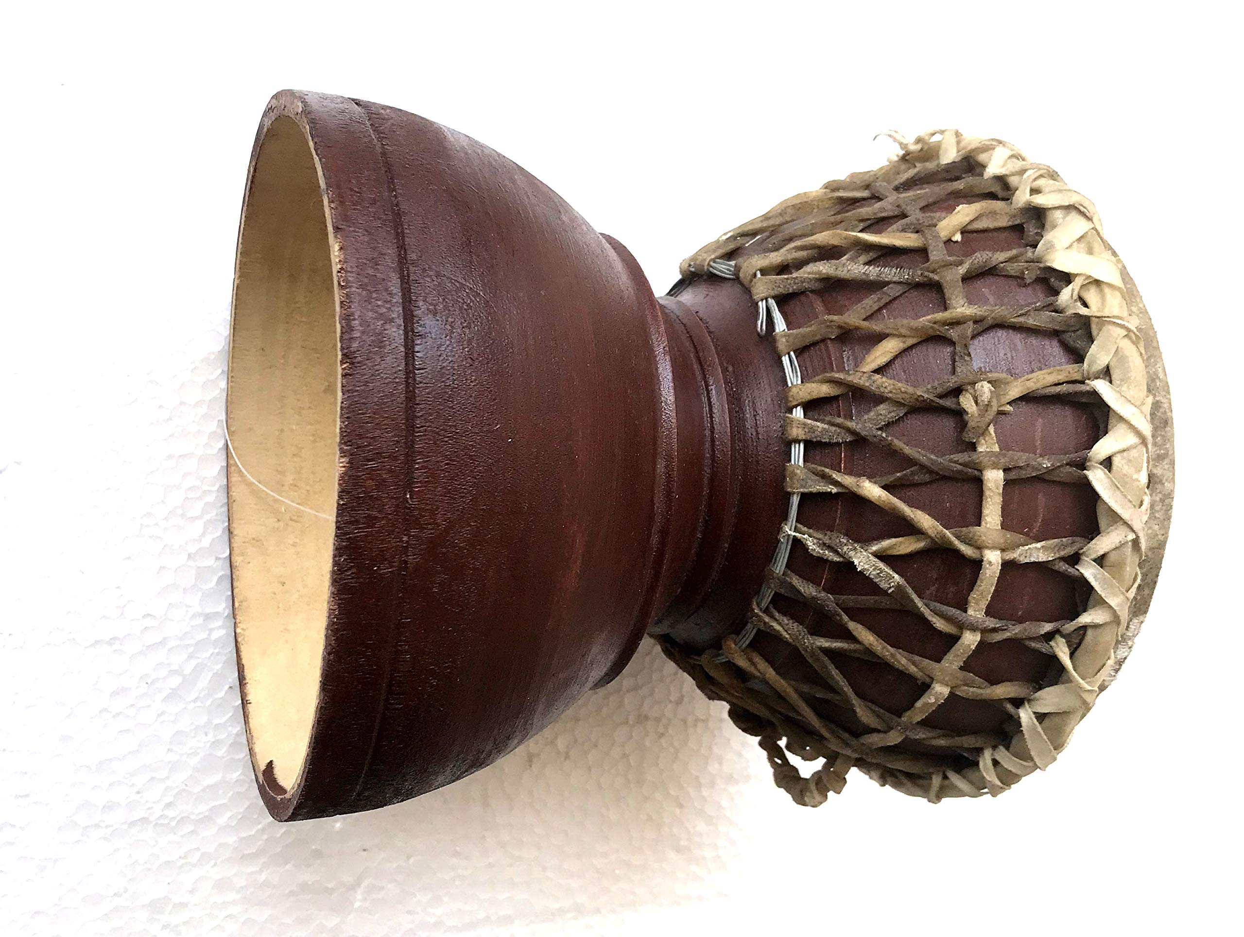 Bhapang Zarbagali Tamburo Parlando Pelle Coperto Strumento Musicale Folk