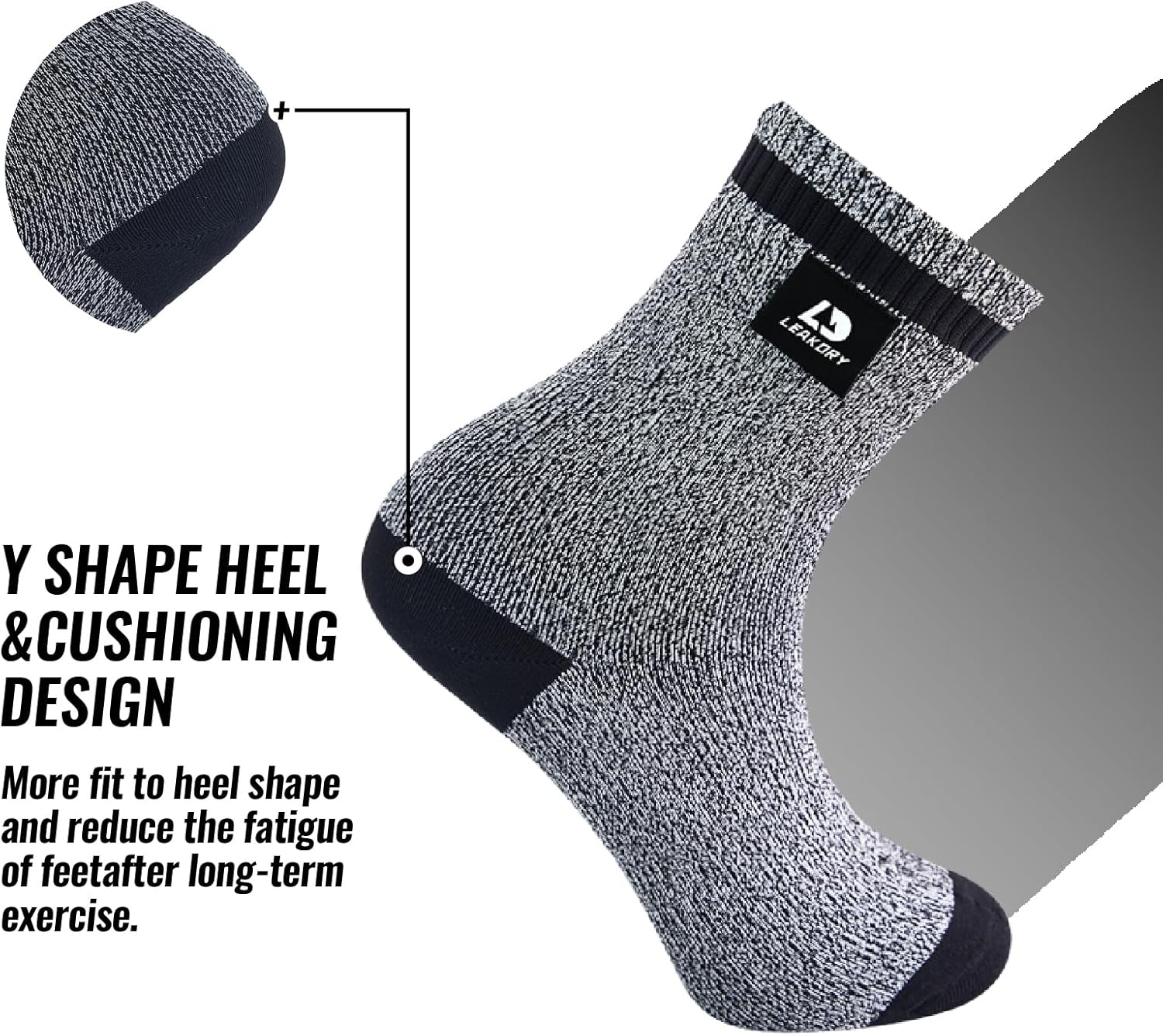 LEAKDRYWaterproofSocks,Breathable,Lightweight,Hiking,Running,Fishing,Unisex - Image 3