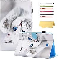 Vista 9 de Funda UUcovers para Galaxy Tab A 8.0 con cierre magnético, ajustado, función atril y tarjetero, con función de encendido y apagado automático, 8