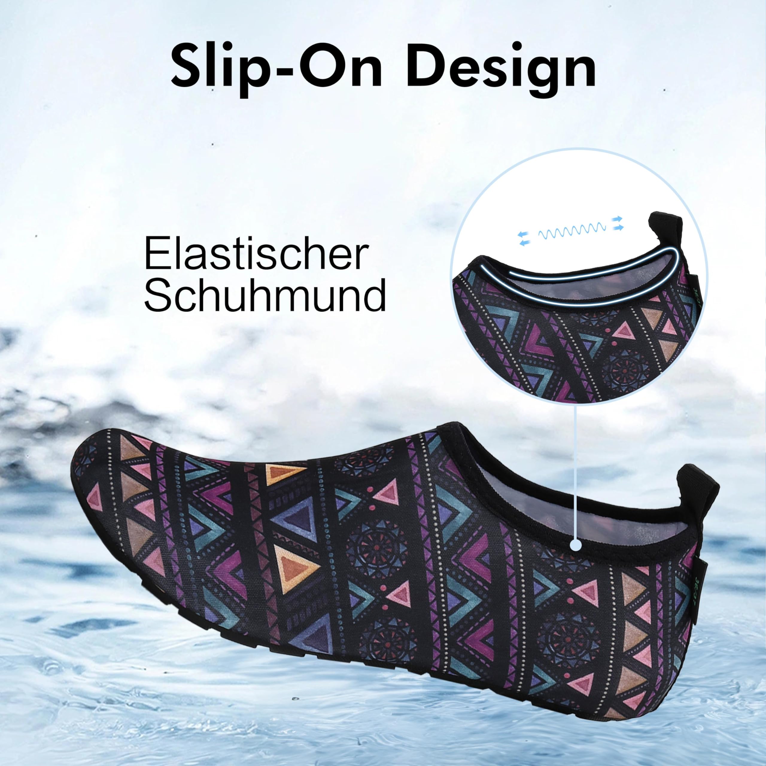 SAGUARO Scarpe da Scoglio Donna Uomo da Immersione Scarpette da Surf Water Shoes Barefoot per Bagno Spiaggia Mare Snorkel Yoga